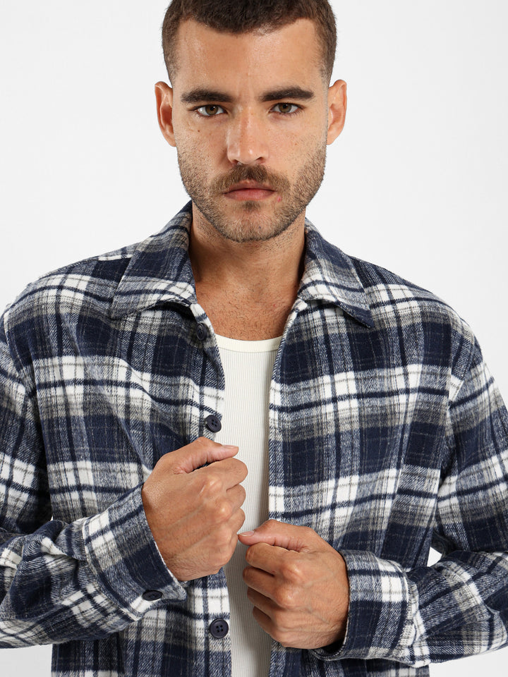 Checkered Overshirt With Buttons