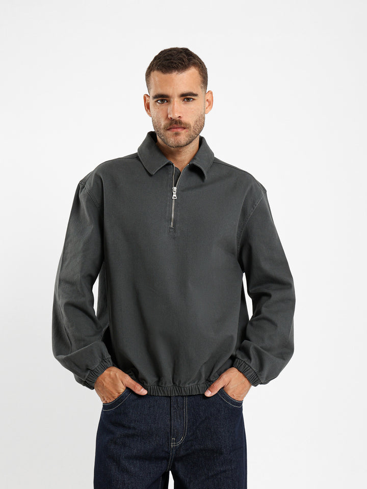 Gabardine Oversized Sweatshirt