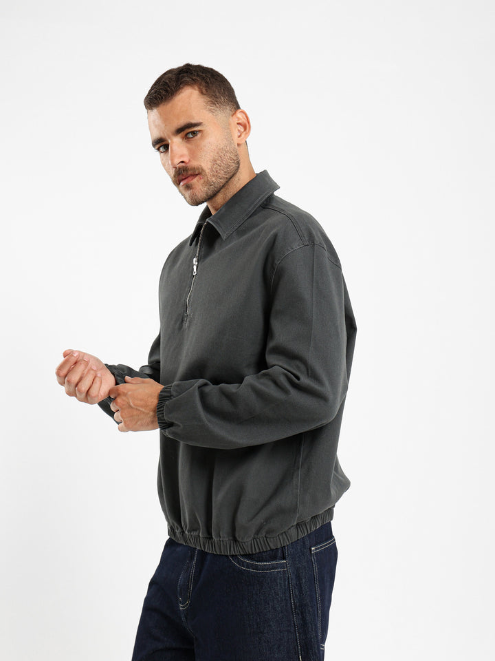 Gabardine Oversized Sweatshirt