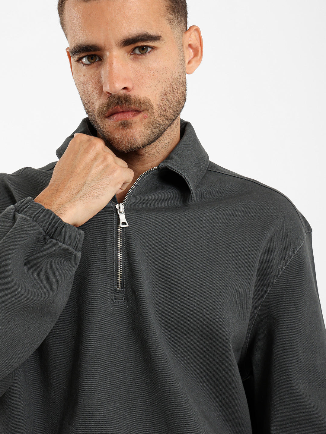 Gabardine Oversized Sweatshirt