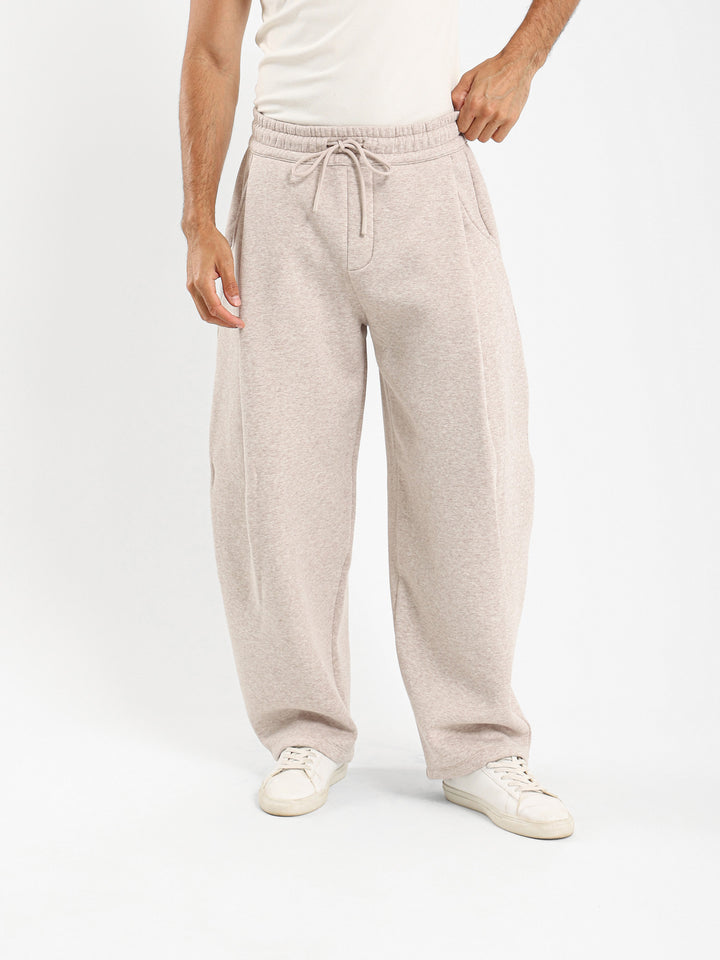 Baggy Sweatpants With Side Pleats