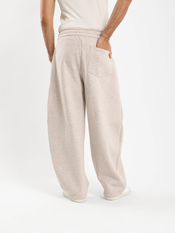 Baggy Sweatpants With Side Pleats