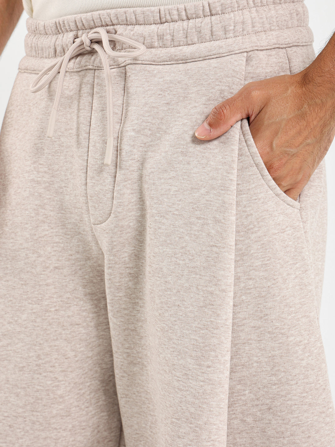 Baggy Sweatpants With Side Pleats
