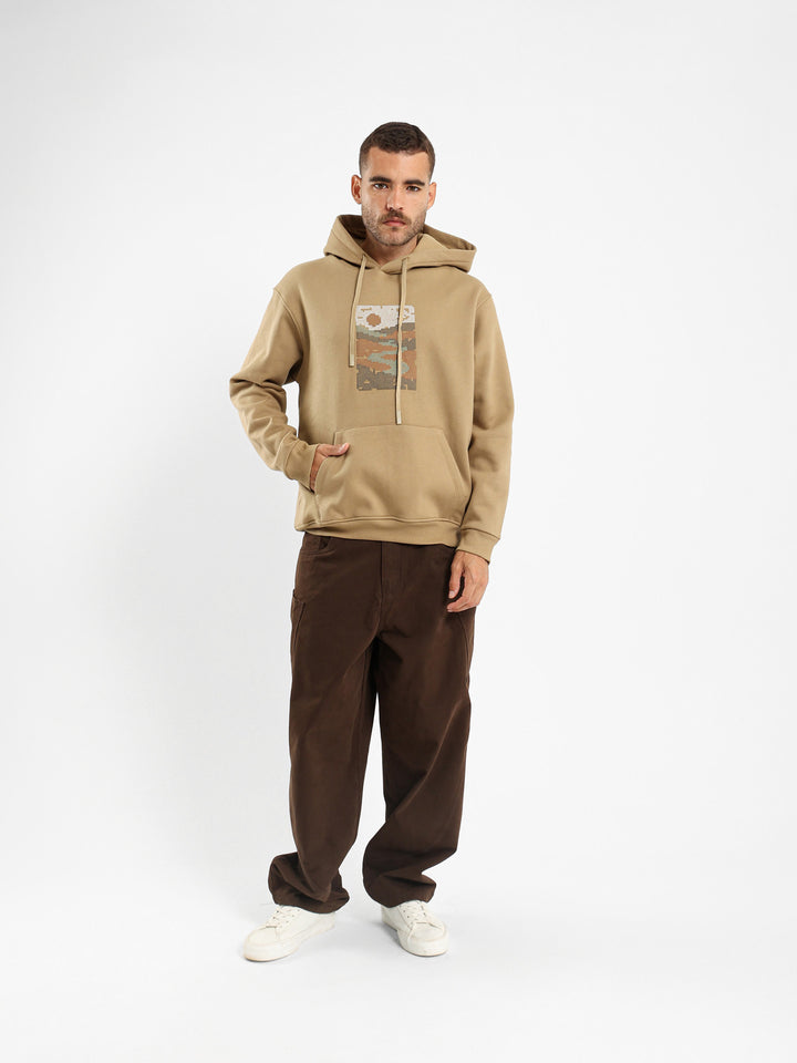 Balloon Fit Pants With Front Cuts