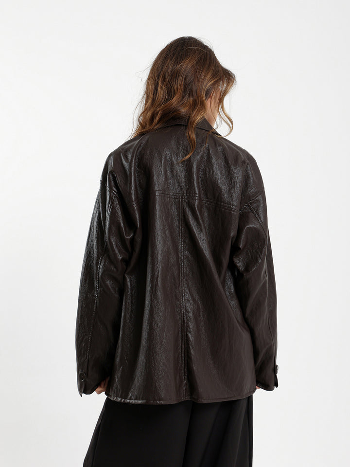 Leather Overshirt