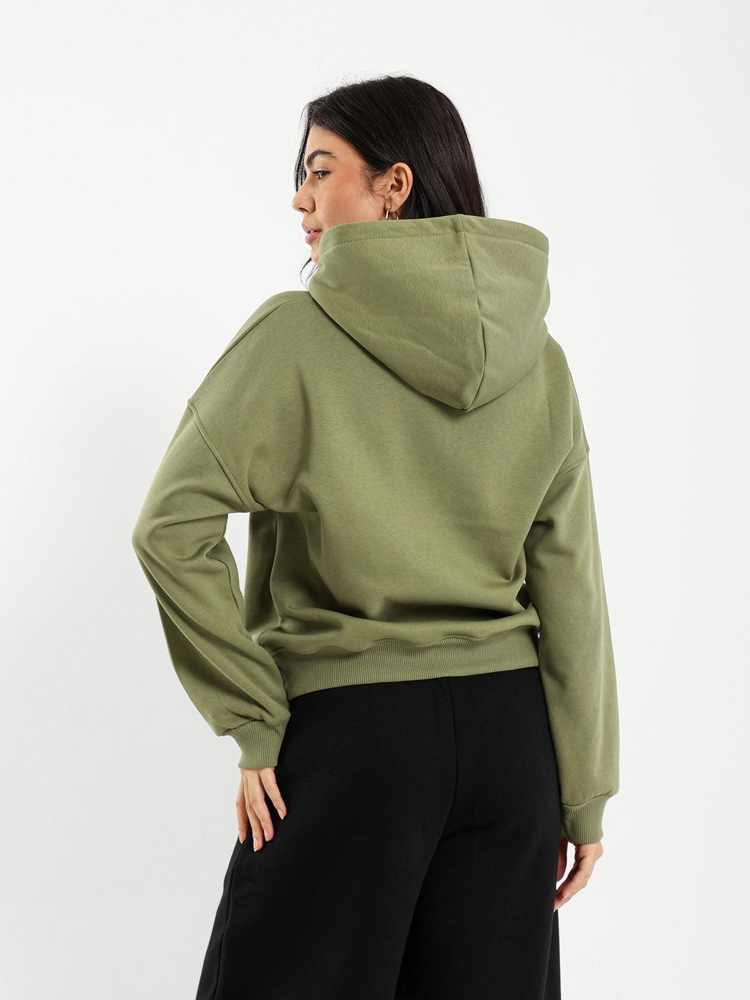 Boxy Hoodie with Print