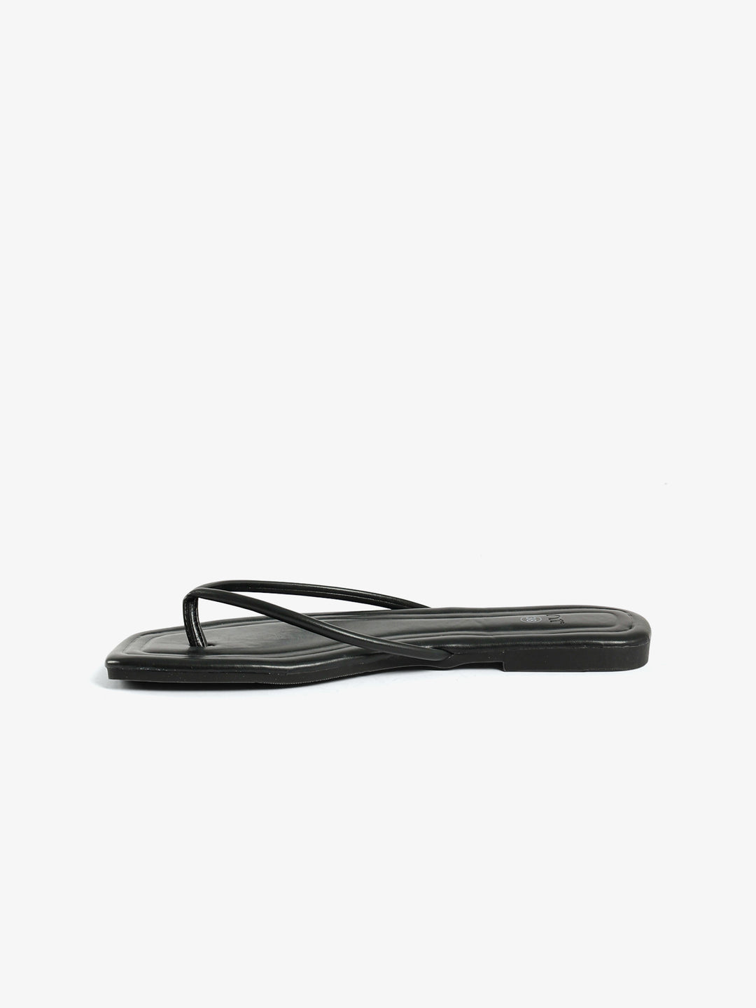 Square-Toe Flat Thong Slippers