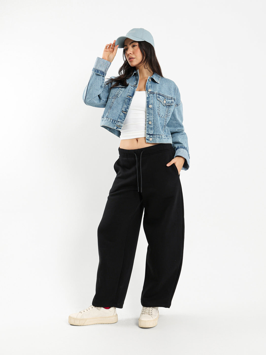 Rolled Sleeve Denim Jacket