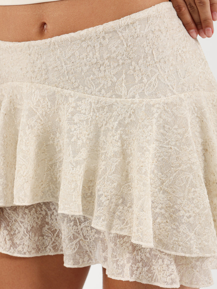 Lace Mini Skirt
