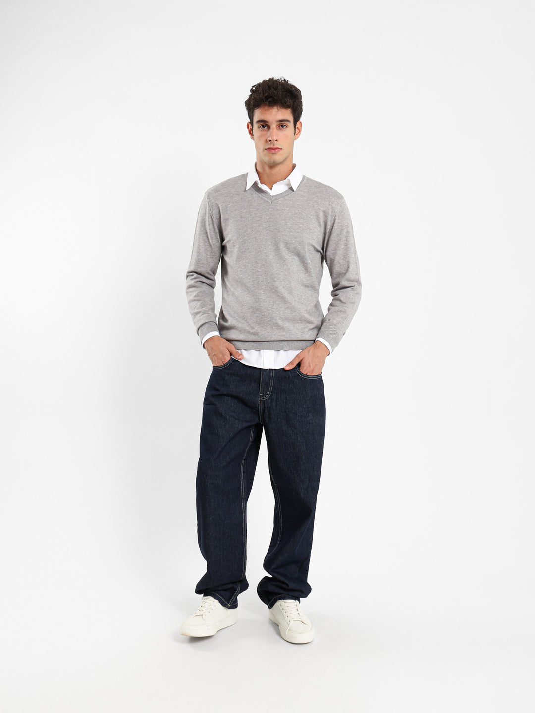 Basic Regular V-Neck Pullover