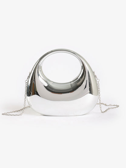 Metallic Sculptural Mini Handbag