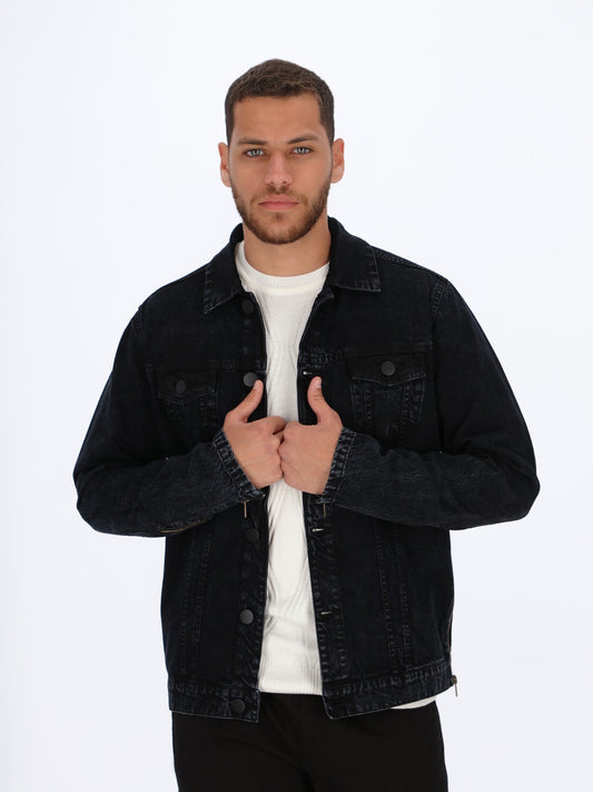 OR Zipped Sleeves Denim Jacket