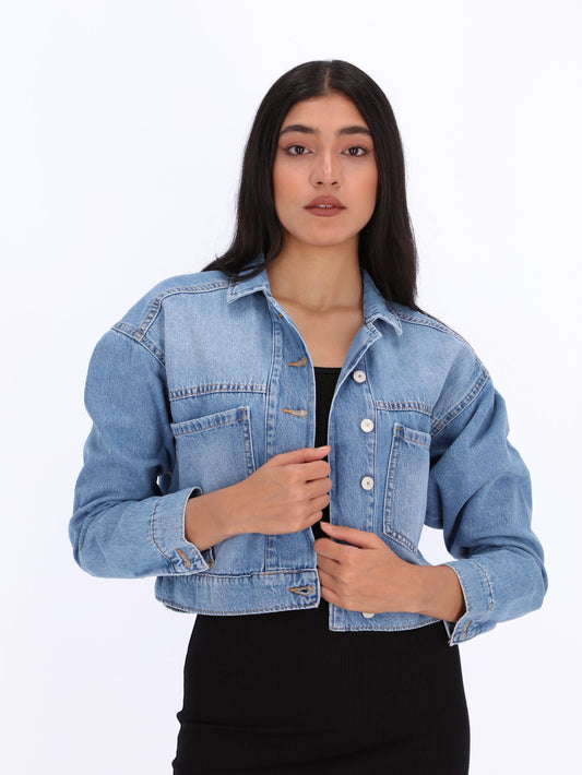  OR Women's Cropped Denim Jacket