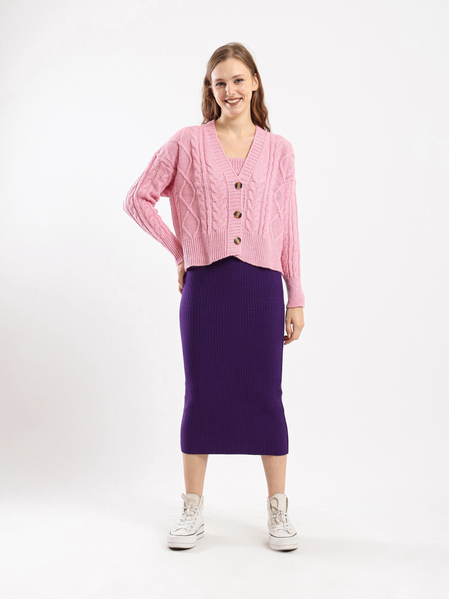 Sweater - Knitted - Front Buttons