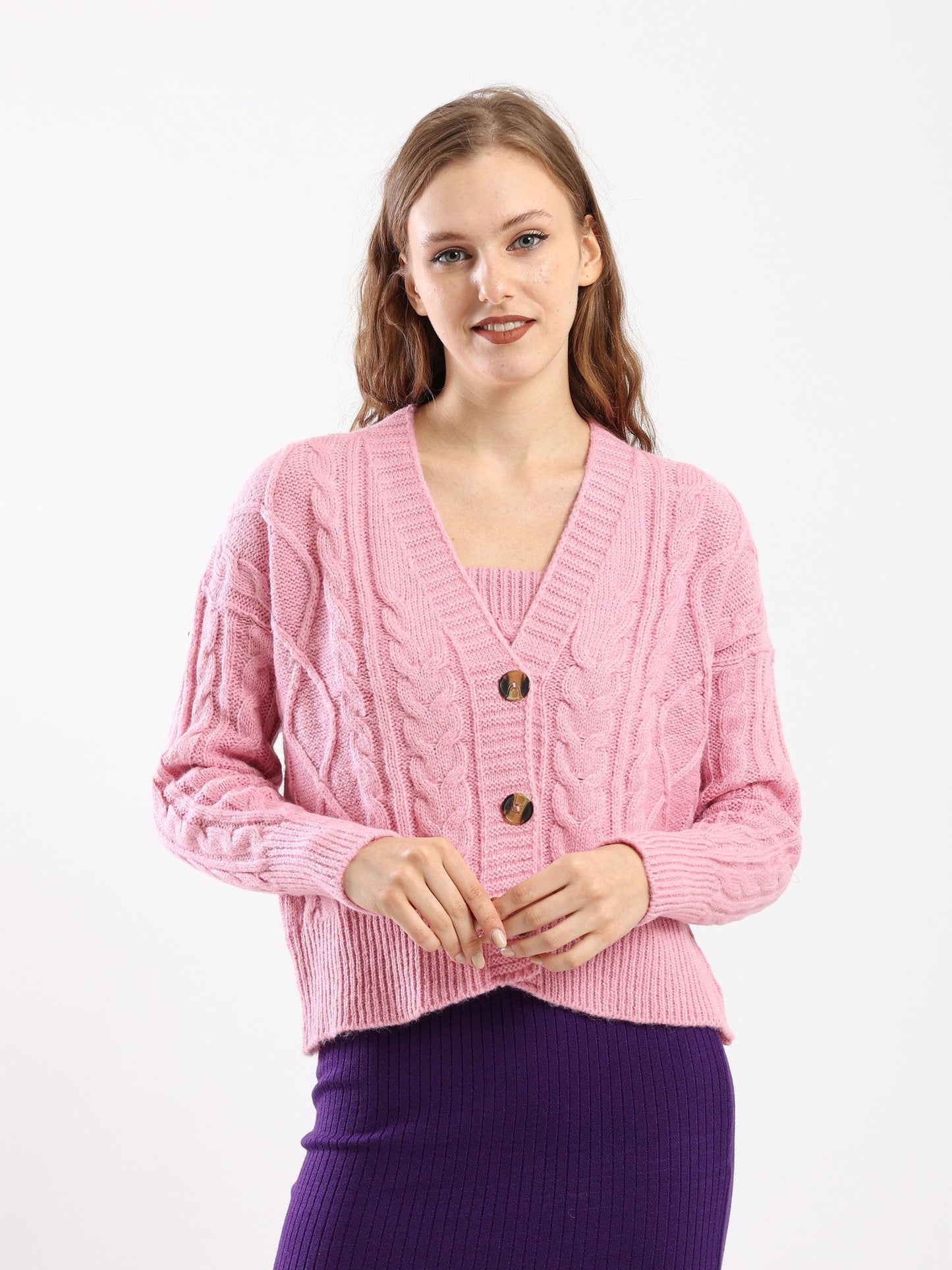 Sweater - Knitted - Front Buttons