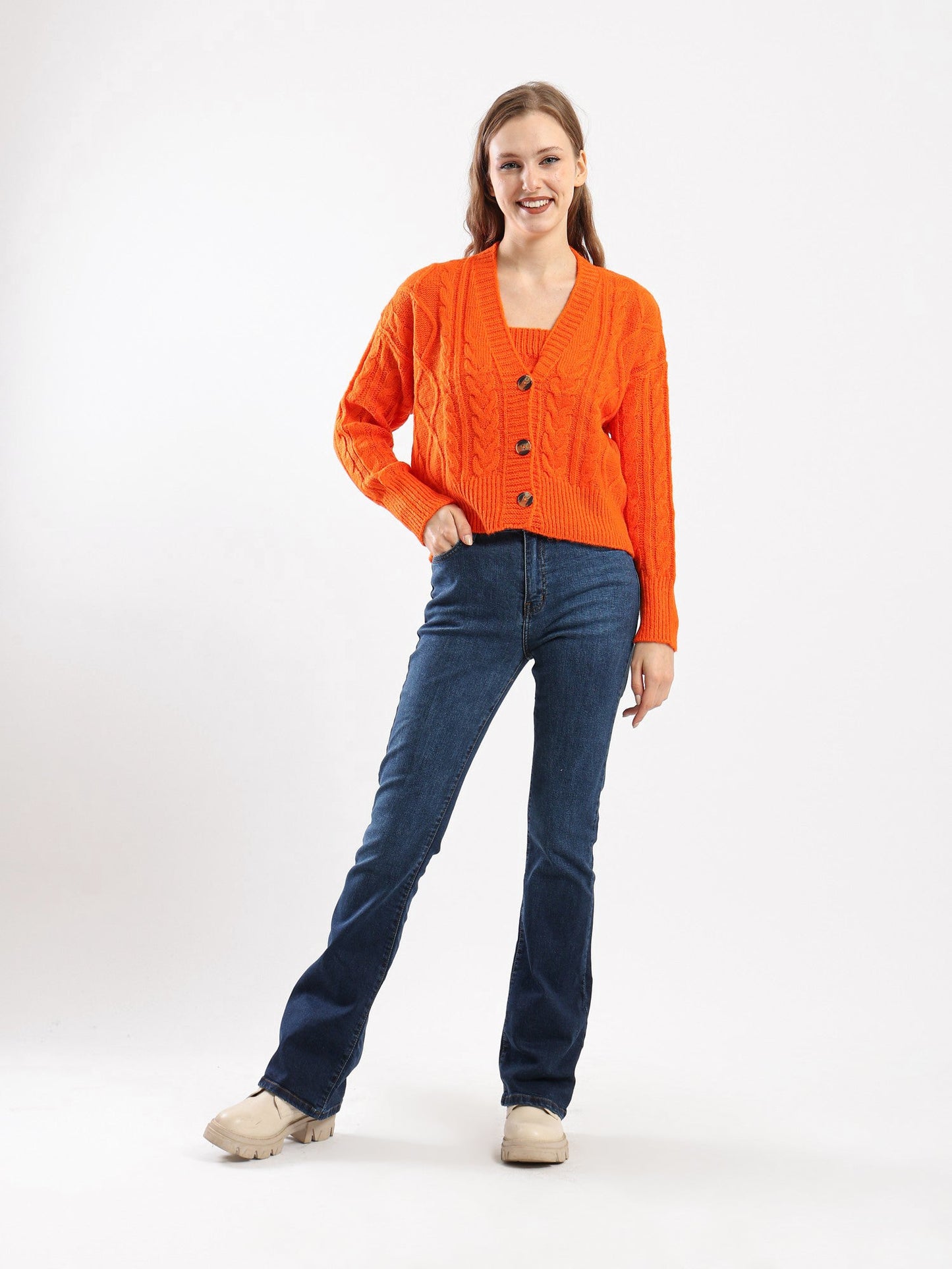 Sweater - Knitted - Front Buttons