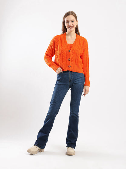 Sweater - Knitted - Front Buttons
