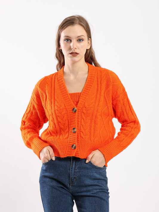 Sweater - Knitted - Front Buttons