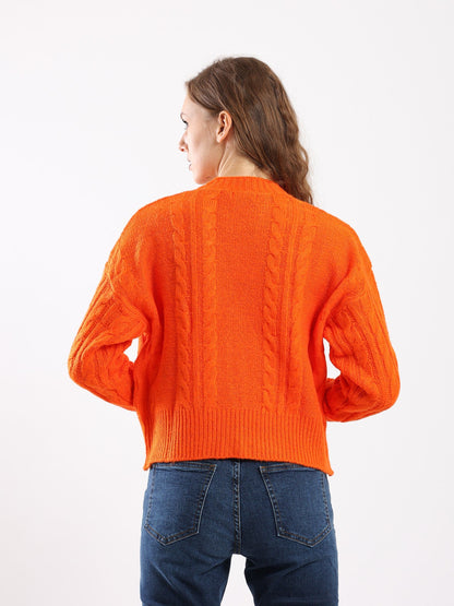 Sweater - Knitted - Front Buttons