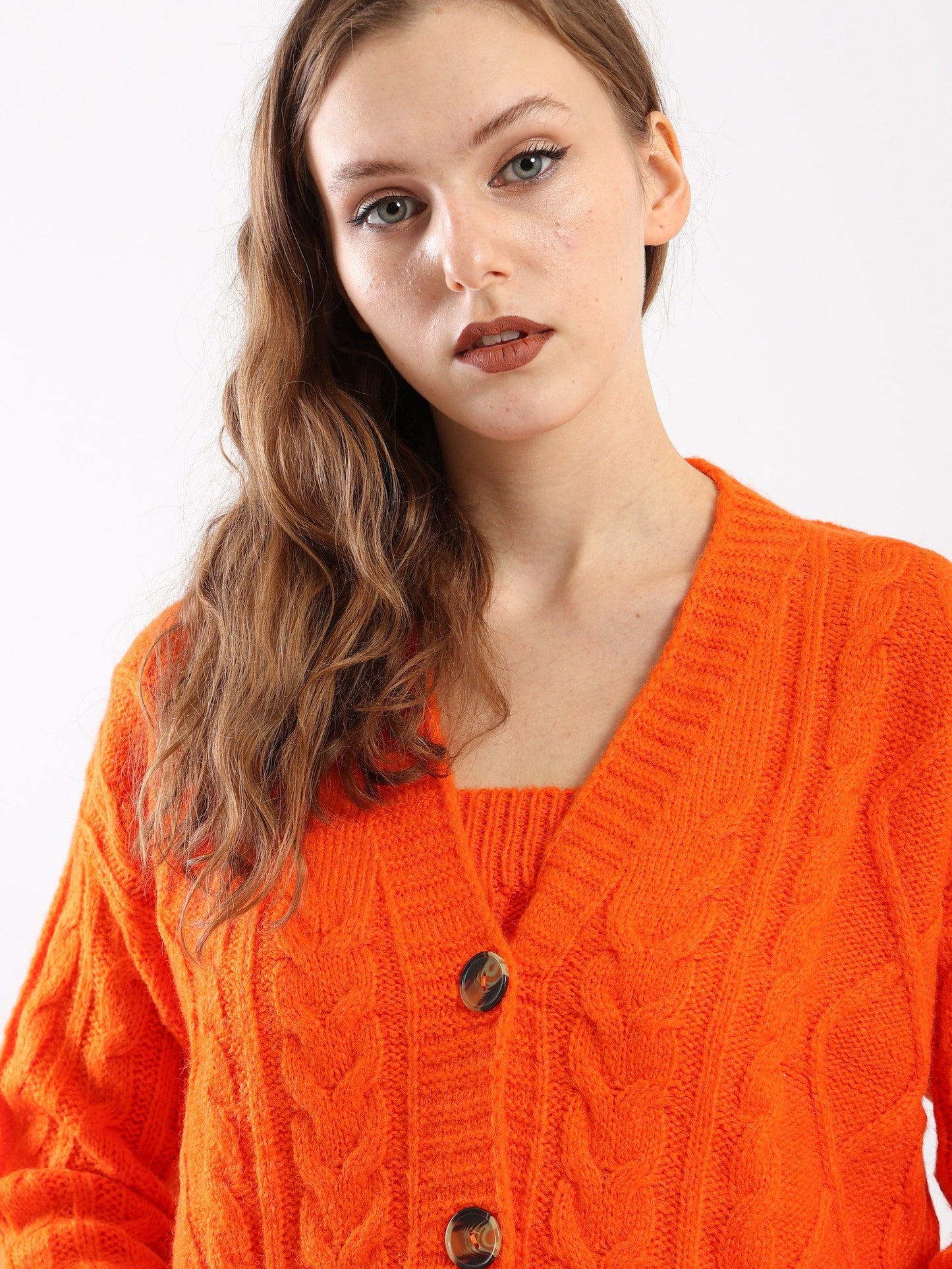Sweater - Knitted - Front Buttons