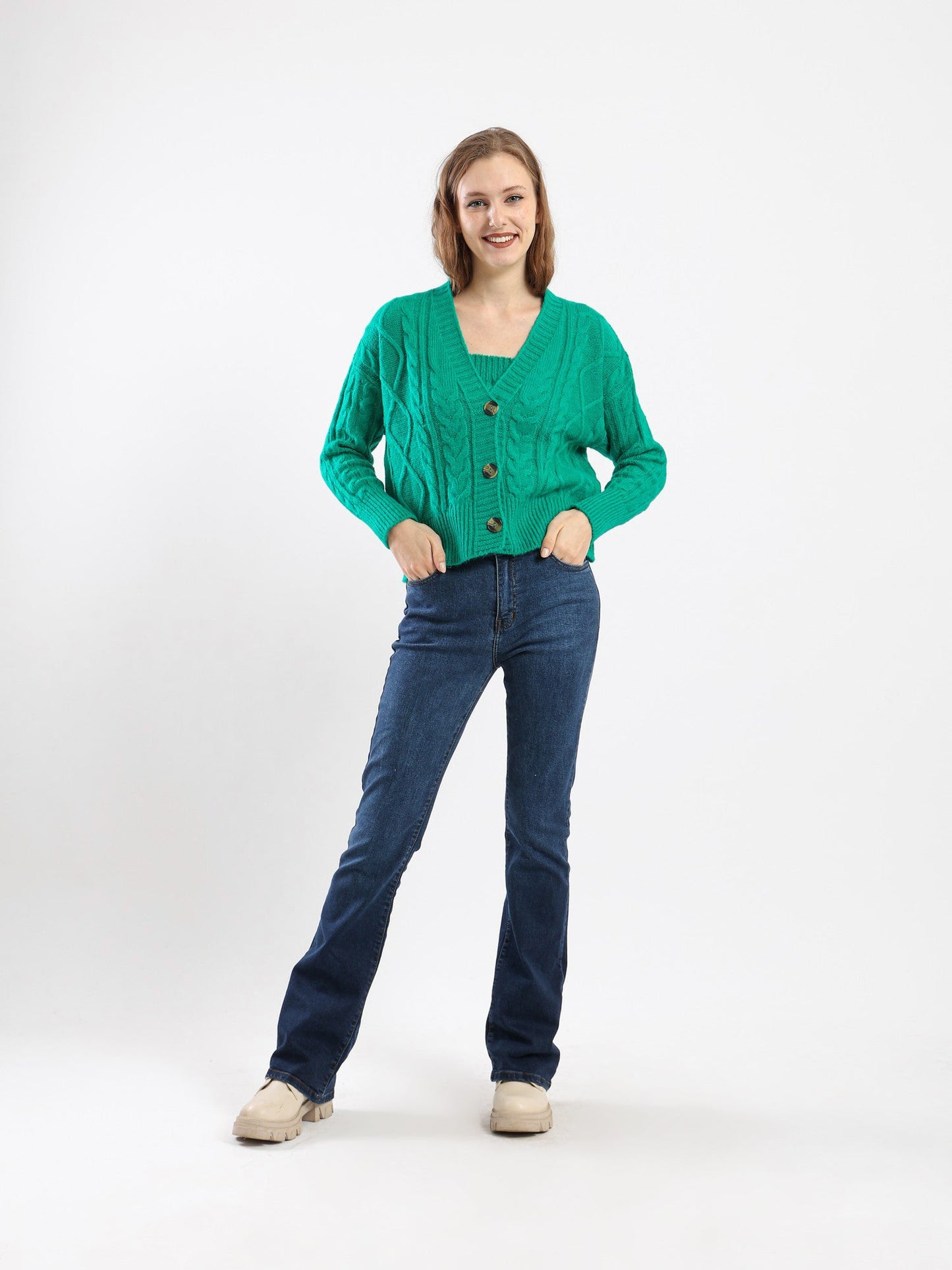 Sweater - Knitted - Front Buttons