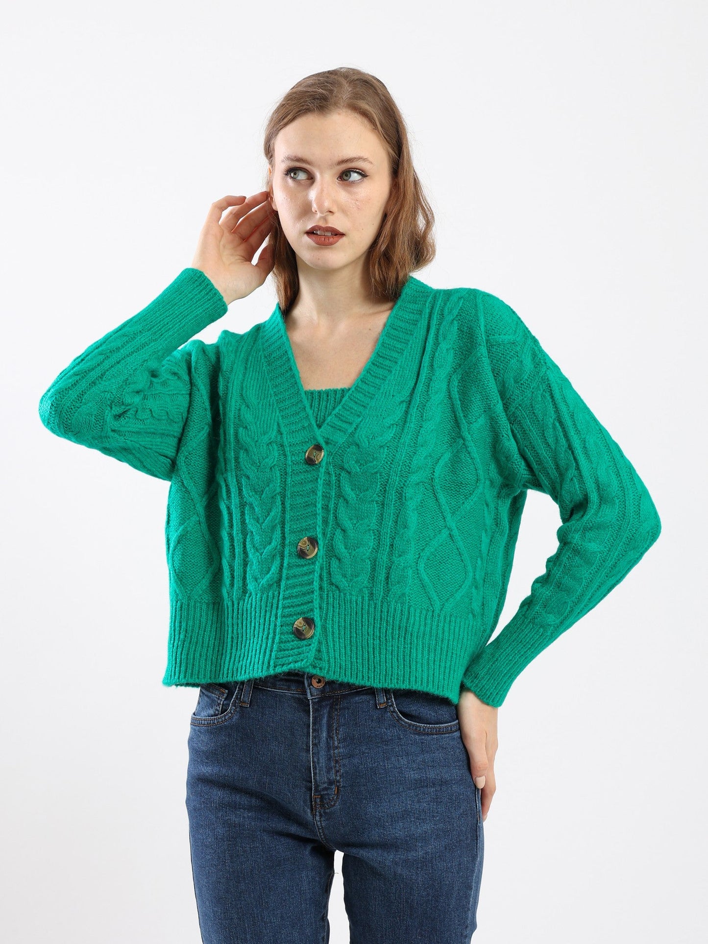 Sweater - Knitted - Front Buttons