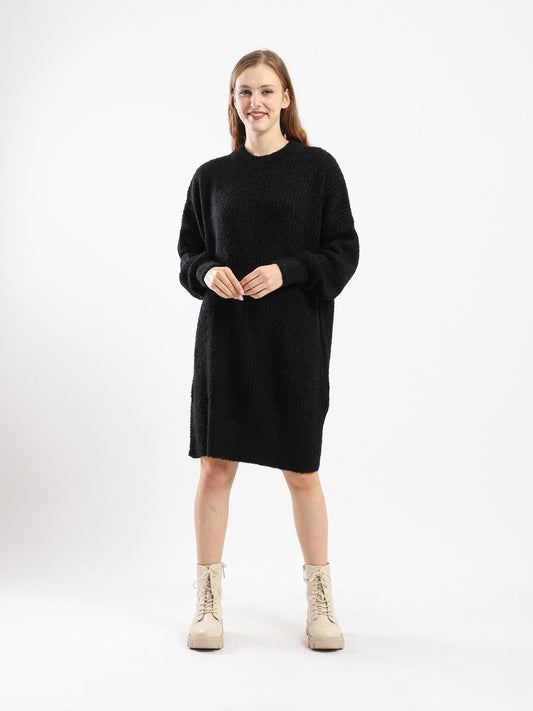 Dress - Knitted - Knee Length