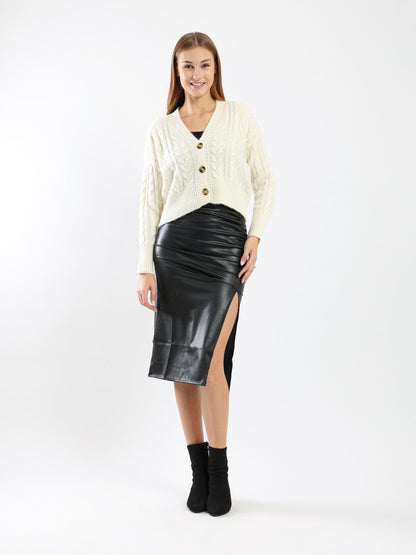Sweater - Knitted - Front Buttons