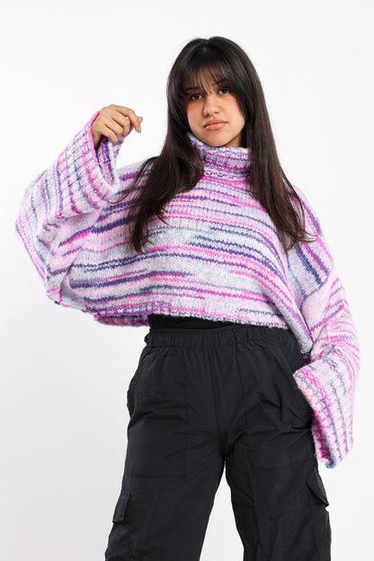 Melange Pullover - Cropped Design