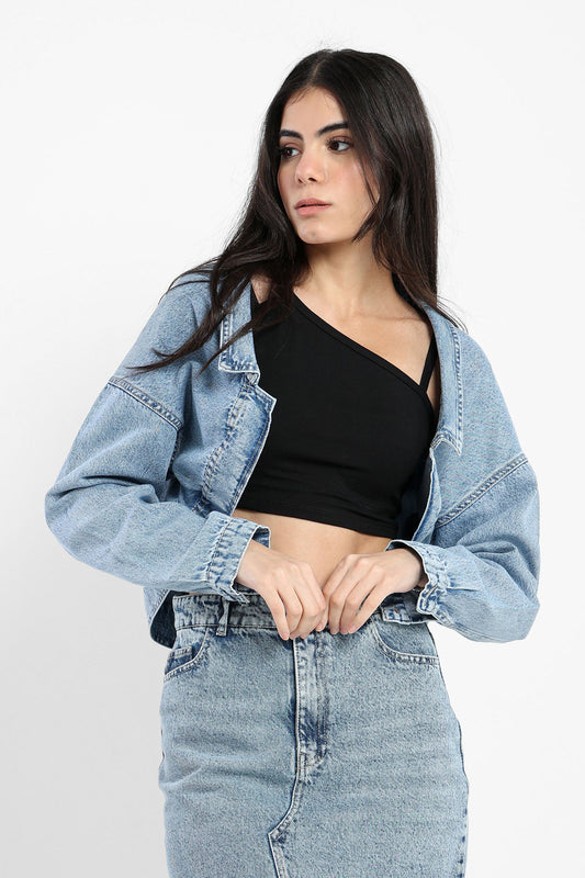 Denim Bolero - Denim - Cropped