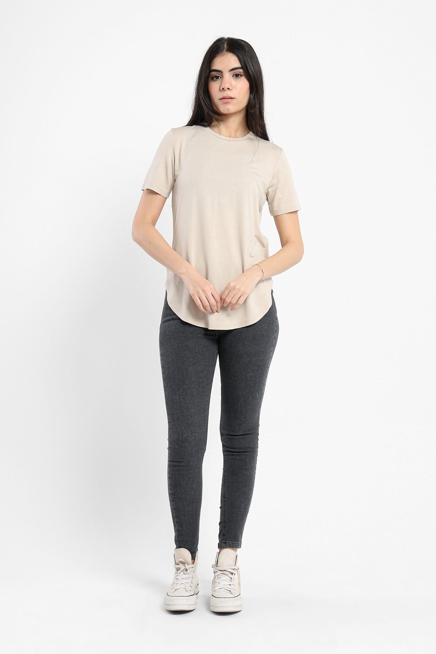 T-shirt - Round Hem - Short sleeves