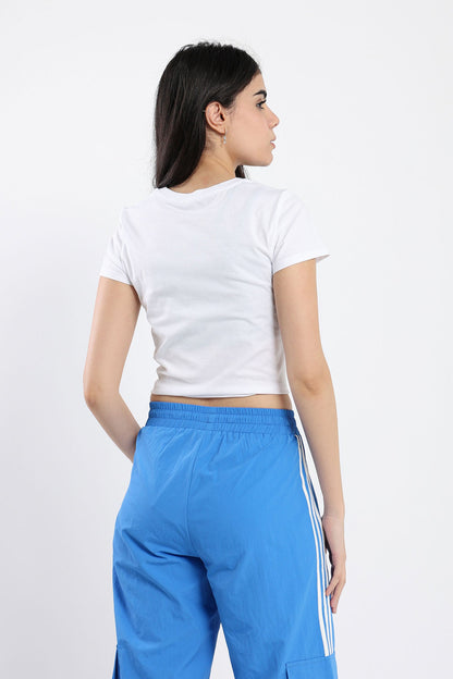 Basic Top -  Short Sleeves - Tie Front - Outlet