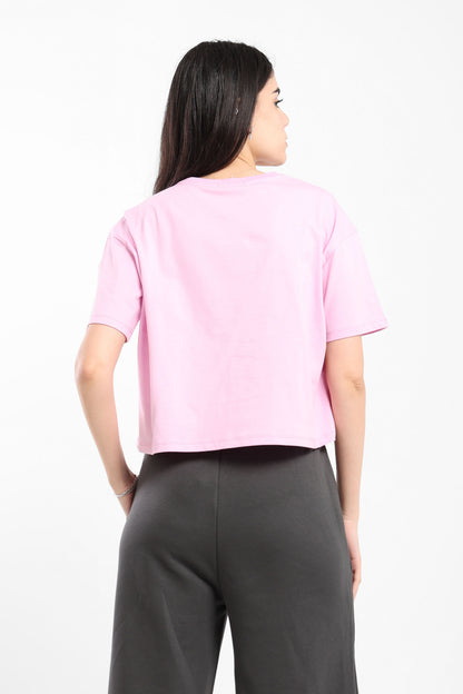 Casual Half Sleeves Tee Plain/Block - Outlet