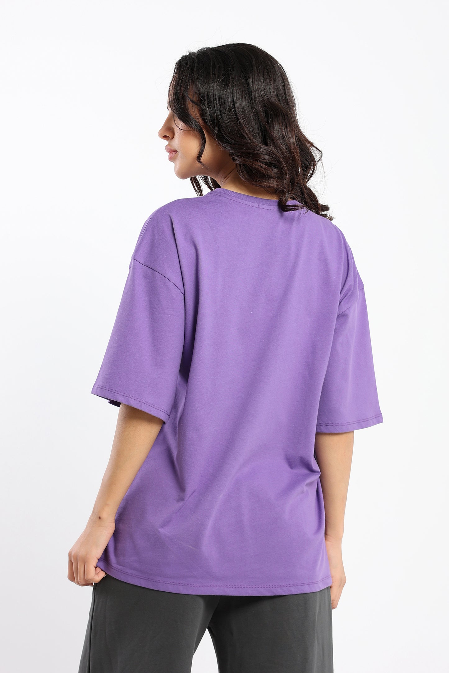Oversized Crew Neck Tshirt - Outlet