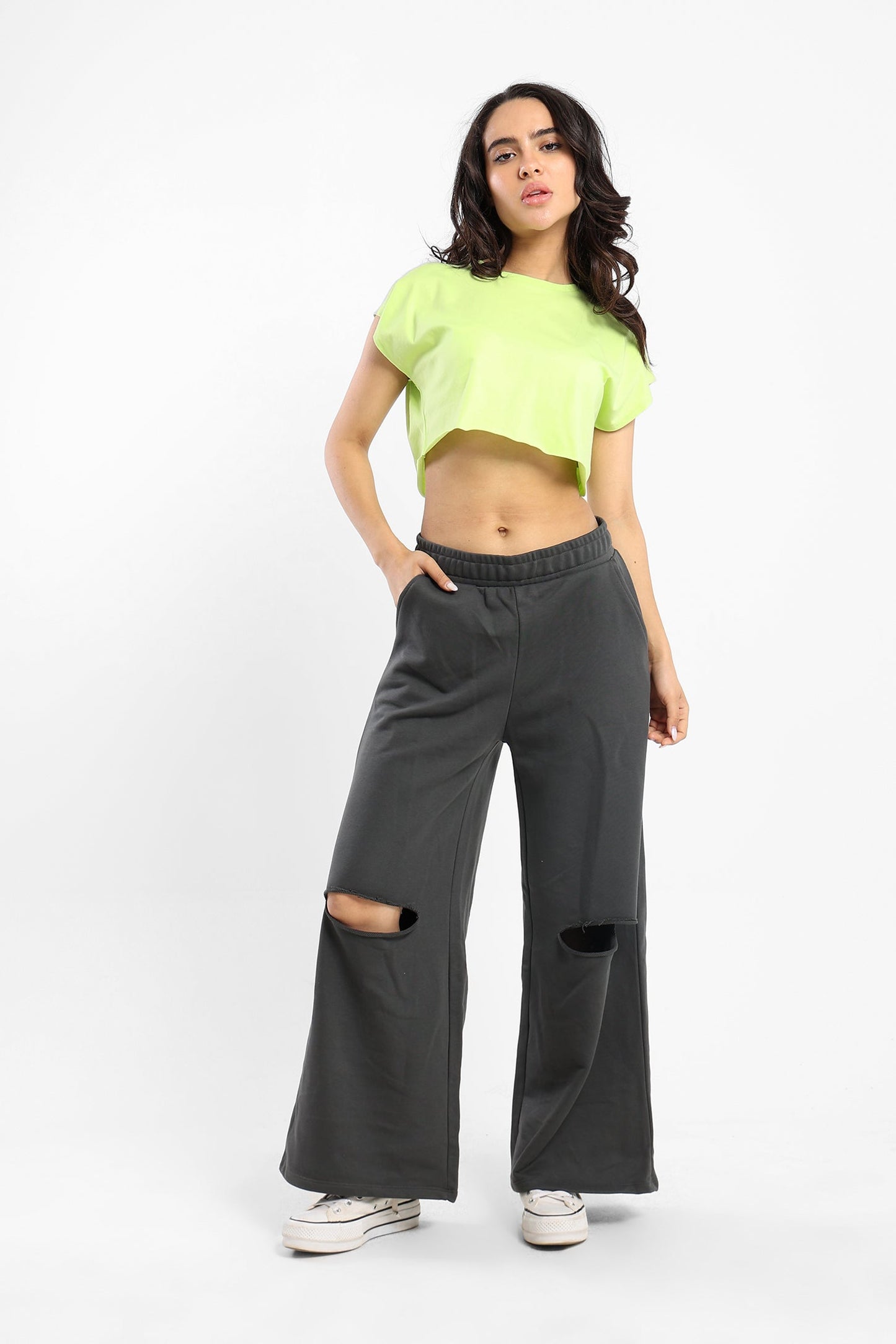 Cropped Top - Cap Sleeves - Outlet