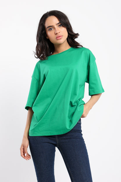 Oversized Crew Neck Tshirt - Outlet