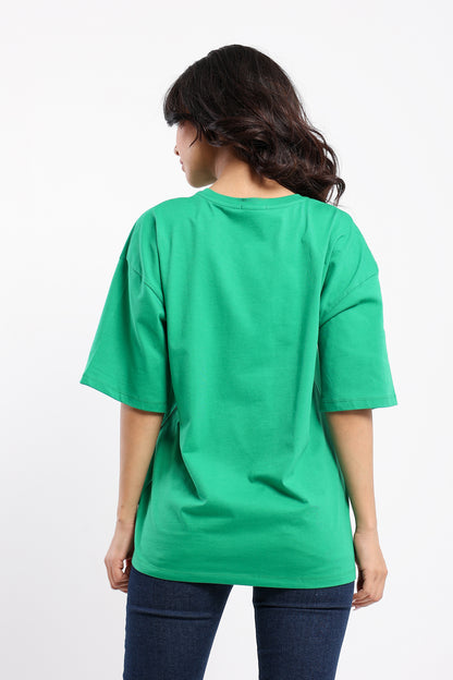Oversized Crew Neck Tshirt - Outlet
