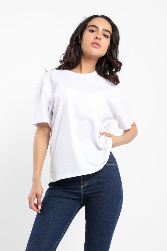Loose Fit Half Sleeves Tee - Outlet