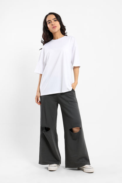 Oversized Crew Neck Tshirt - Outlet