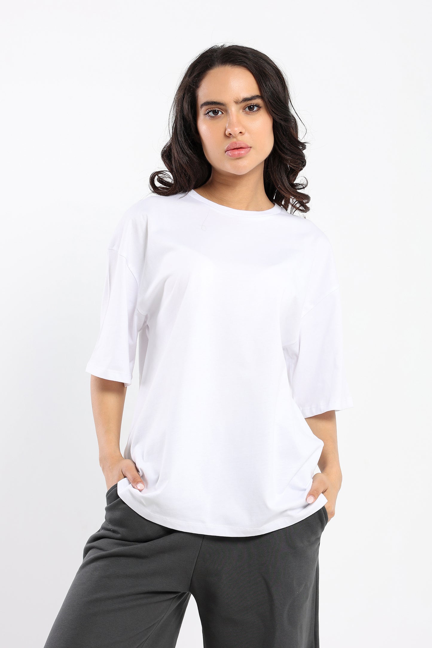 Oversized Crew Neck Tshirt - Outlet