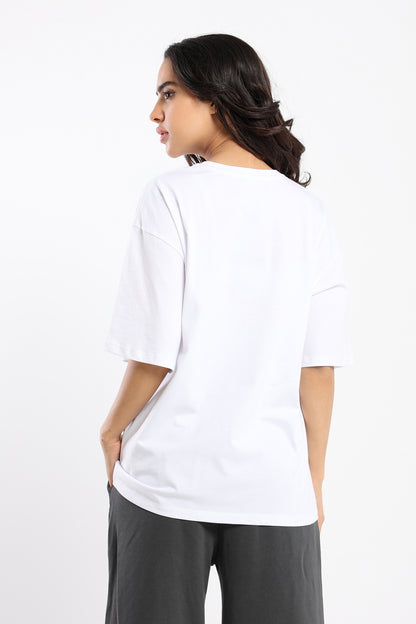 Oversized Crew Neck Tshirt - Outlet