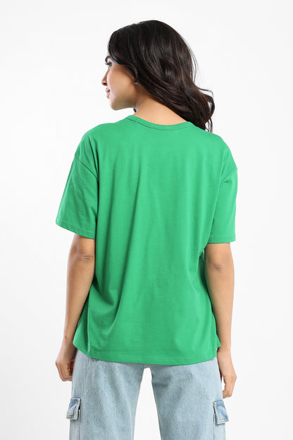 Loose Fit Half Sleeves Tee - Outlet
