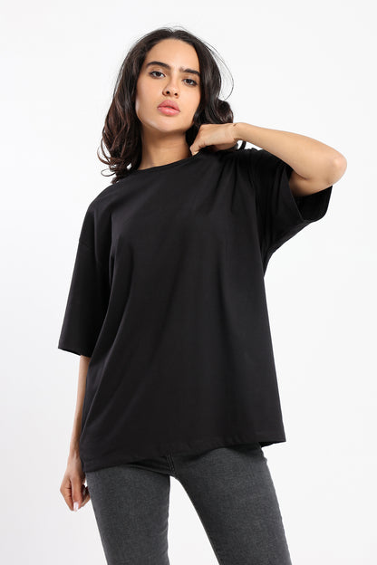 Oversized Crew Neck Tshirt - Outlet