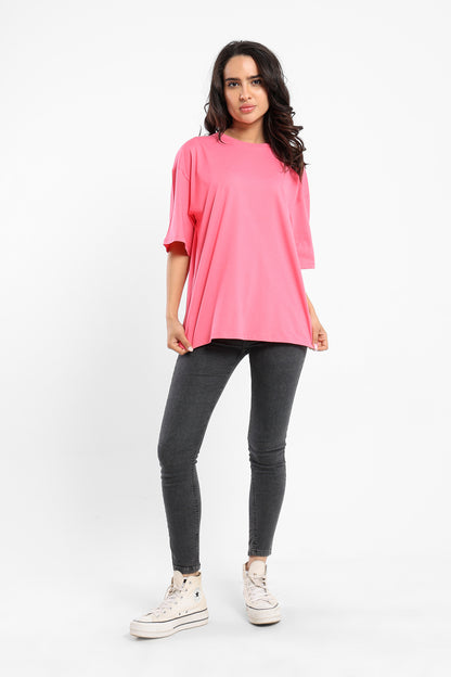 Oversized Crew Neck Tshirt - Outlet