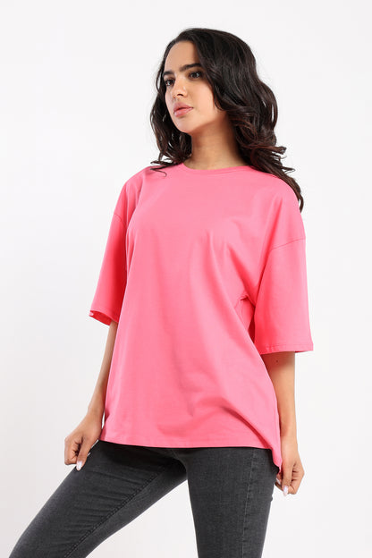 Oversized Crew Neck Tshirt - Outlet