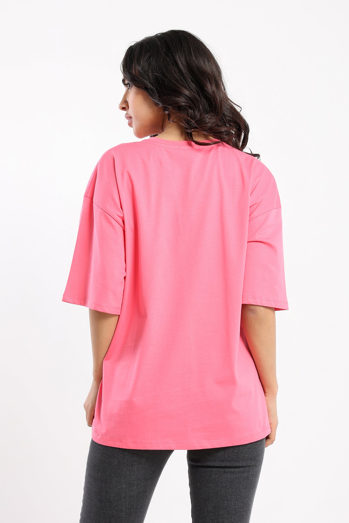 Oversized Crew Neck Tshirt - Outlet