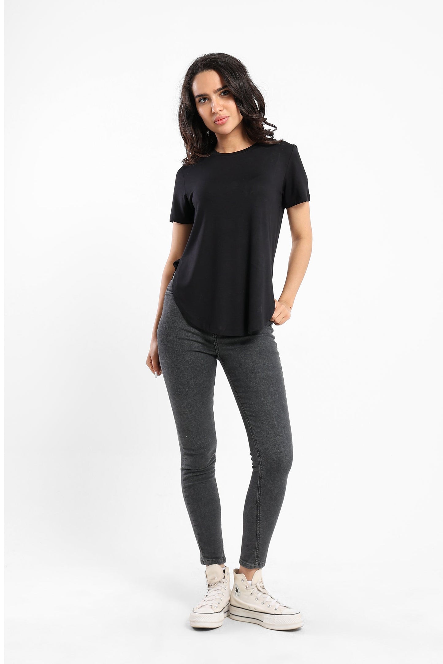 T-shirt - Round Hem - Short sleeves