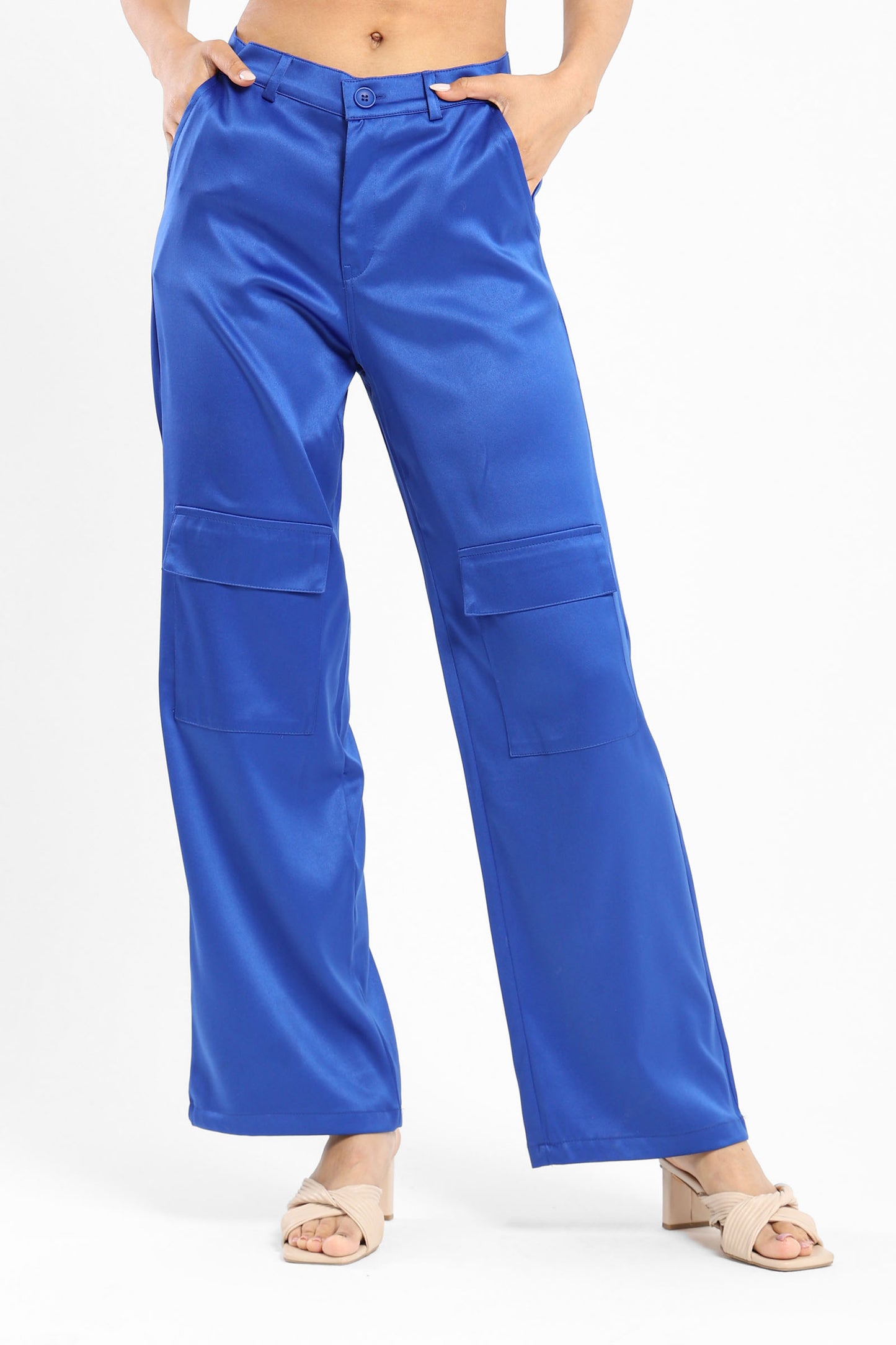 Pants Satin Cargo Pants - Outlet