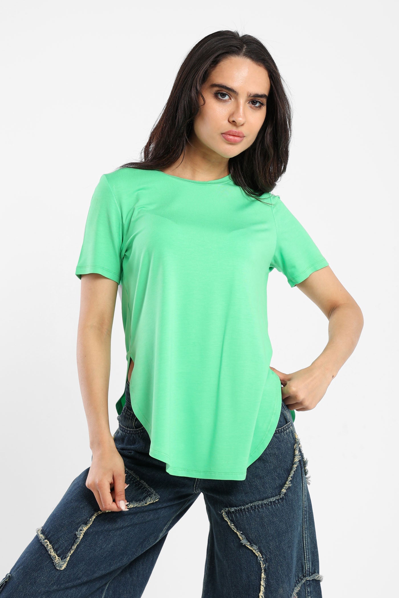 T-shirt - Round Hem - Short sleeves