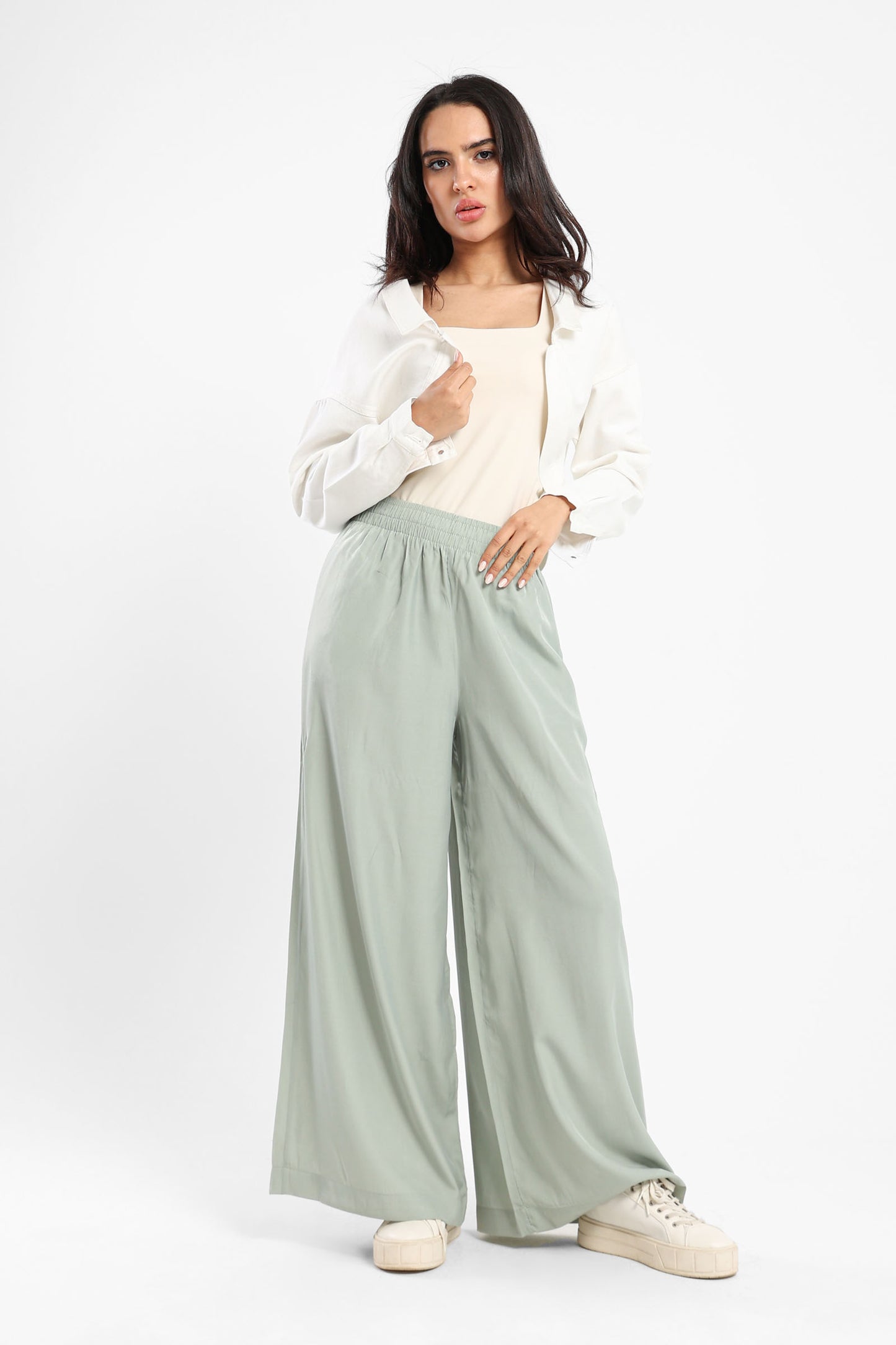 Jacket Loose Denim Bolero With Diamonds - Outlet